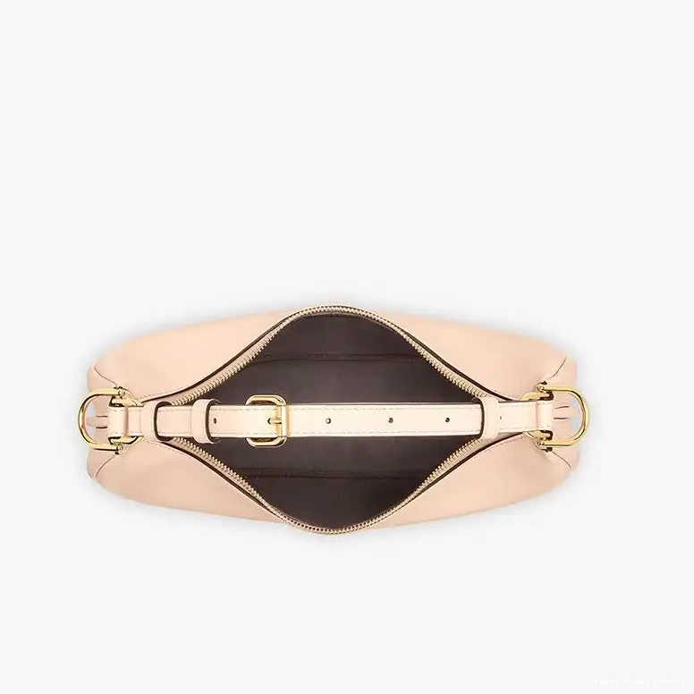Affordable HOT Fendi Fendigraphy Small Pink In Calf Hobo Leather Bag 0523